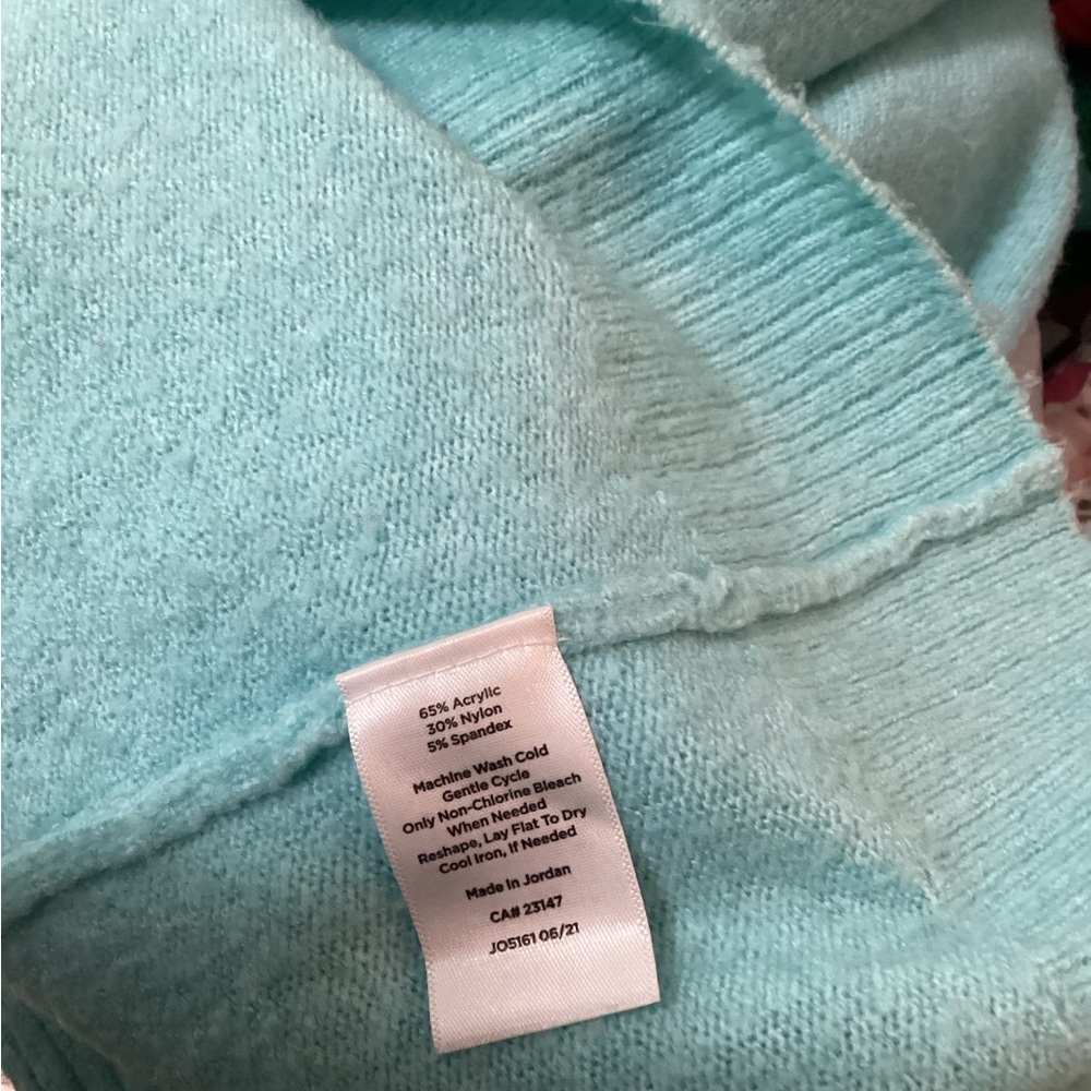 Talbots Soft aqua Women's Cardigan - Picture 4 of 4